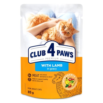 Club 4 Paws Premium Adult Pouch Lam In Saus
