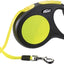 Flexi Rollijn New Classic Neon Tape Zwart / Geel