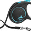 Flexi Rollijn Black Design Tape Blauw