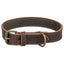 Trixie Halsband Hond Rustic Vetleer Donkerbruin