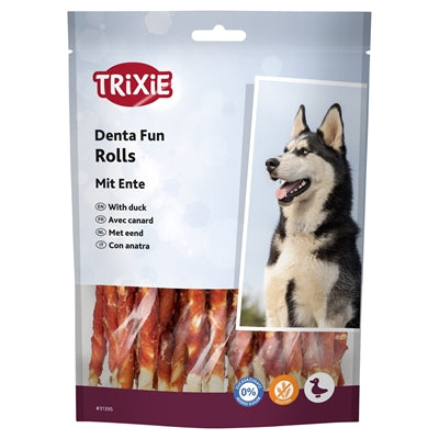 Trixie Denta Fun Duck Chewing Rolls