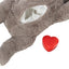 Trixie Pluche Luiaard Grijs Met Heartbeat Voor Puppy