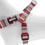 Morso Mini Hondentuig Verstelbaar Gerecycled Skyline Rood / Roze