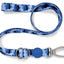 Morso Hondenriem Verstelbaar Gerecycled Splash Blauw
