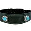 Sazzz Zzzsazzz Halsband Hond Boho Treasure Stone Vintage Leer Antraciet