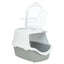 Trixie Kattenbak Vico Open Top Met Kap Lichtgrijs / Wit