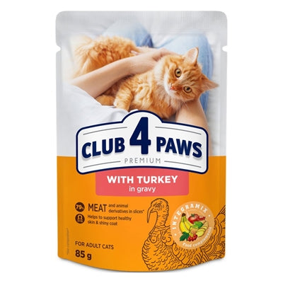 Club 4 Paws Premium Adult Pouch Kalkoen In Saus