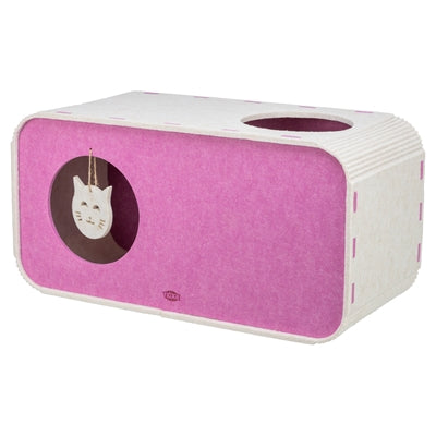 Trixie Speelbox Merle Vierkant Vilt Zand / Roze